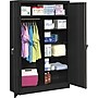 Tennsco Jumbo 78" Steel Combination Cabinet with Five Shelves, Black (J2478SUC-BK)~#|#~s0796054_sc7