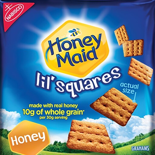 Honey Maid Lil' Squares Honey Graham Crackers, 1.06 oz. Bags, 72 Bags