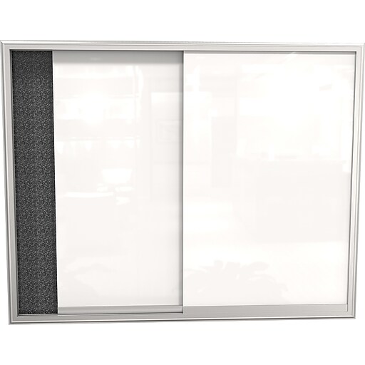 Shop Staples For Best Rite 4 X 3 Glass Whiteboard Sliding