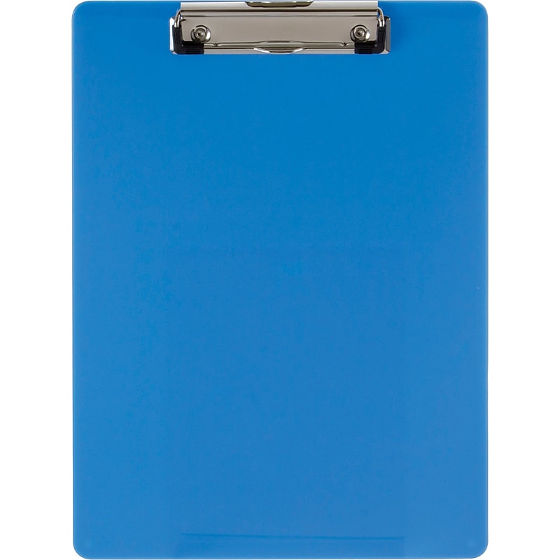 Officemate Plastic Clipboard Letter Size, Arctic Blue (OIC83048) image 1