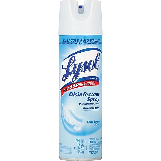 Shop Staples for Lysol® Disinfectant Spray, Crisp Linen Scent, 19 Oz