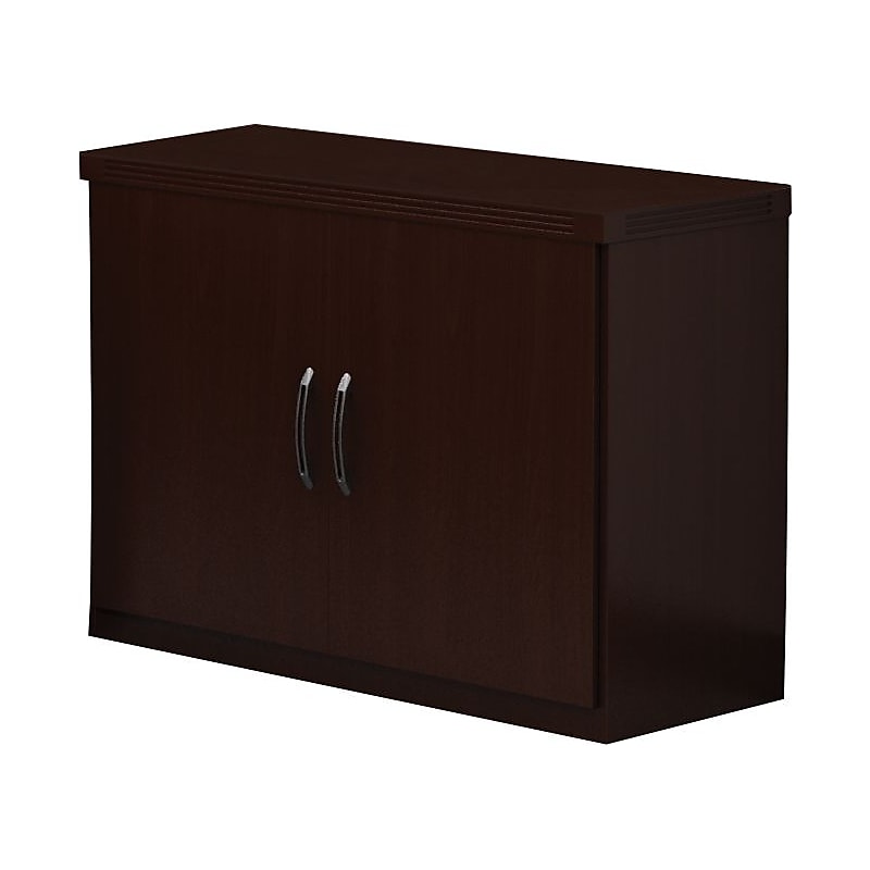 Safco Aberdeen Storage Cabinet, Mocha, 1-Shelf, 29 1/2"H image 1