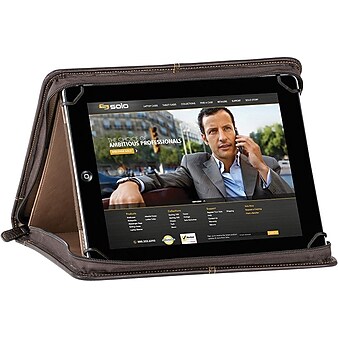 Solo New York Executive Universal Padfolio For Tablet/eReader, Espresso