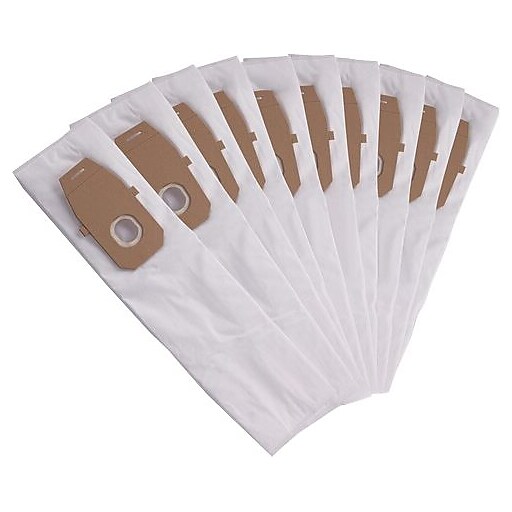 Hoover CU2 Commercial Upright Vacuum Bags, White, 10/Pack (AH10143
