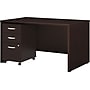Bush Business Furniture Westfield 48W Desk with Pre-Assembled 3Dwr Mobile Pedestal, Mocha Cherry~#|#~s0801642_sc7