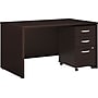 Bush Business Furniture Westfield 48W Desk with Pre-Assembled 3Dwr Mobile Pedestal, Mocha Cherry~#|#~s0801643_sc7