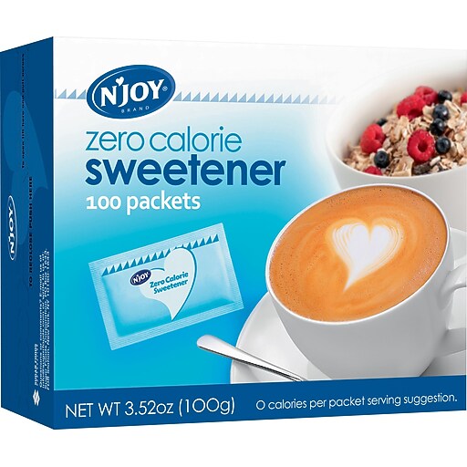 N'Joy® Blue Aspartame Zero Calorie Sweetener Packets, 1g, 100/Bx at