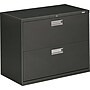 HON® Brigade® 600 Series Lateral Files; 2-Drawer, 36" Wide, Charcoal~#|#~s0802743_sc7