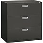 HON Brigade 600 Series Lateral File Cabinet, 42" Wide, 3-Drawer, Charcoal~#|#~s0802746_sc7