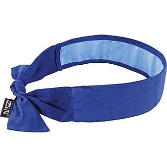 Ergodyne Chill-Its Evaporative Cooling Bandana, Blue, One Size, 6/Carton (12567)