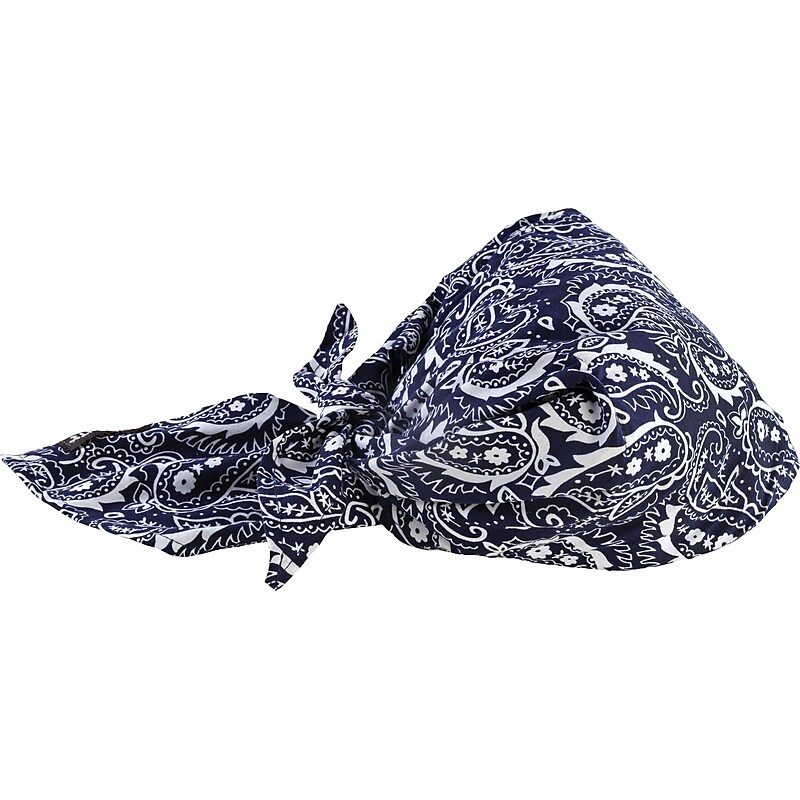 Chill-Its 6710 Evaporative Cooling Towel, Navy Western, One Size, 6/Carton (12584) image 1