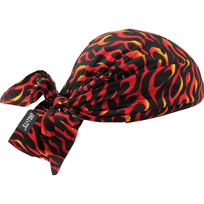 Chill-its 6710 Evaporative Cooling Towel, Flames, One Size, 6/Carton (12588) image 1