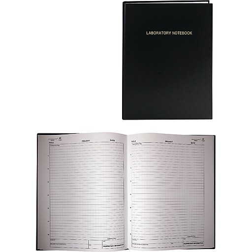 Lab Research Notebook, Quadrille, 83/4w x 111/4h, 72 White Pages