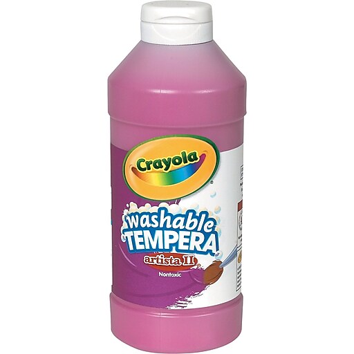 Crayola® Artista II® Washable Tempera Paint, Magenta, 16 oz. | Staples