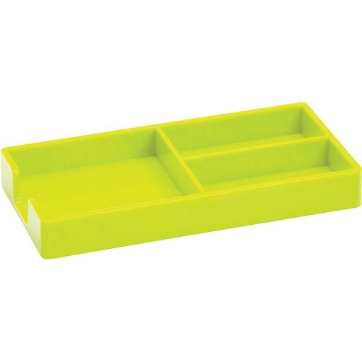 Poppin Accessory Trays, Lime Green Bits + Bobs Tray at Staples