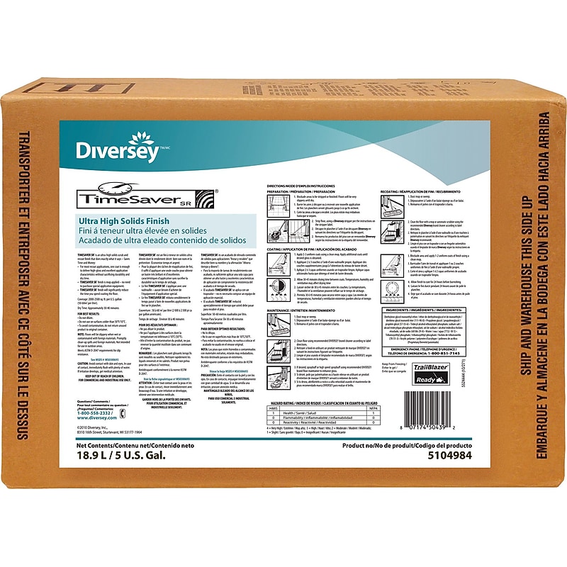 TimeSaver SR Floor Finish, 5 Gallons (5104984) image 1
