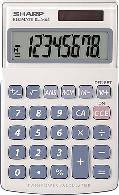 Sharp El-760R 8-Digit Desktop Calculator With Tax, Percent And Square Root Keys And A Large Lcd Display Perfect For Home And Office Use