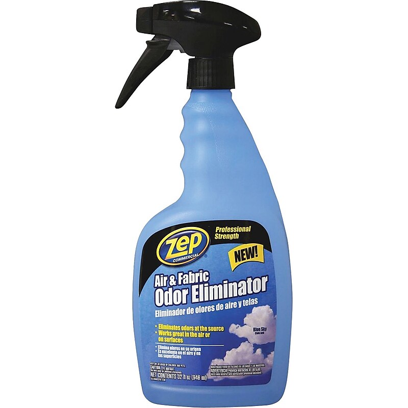Zep Commercial Air & Fabric Odor Eliminator, Sky Blue Scent, 32oz. Spray (ZUAIR32) image 1