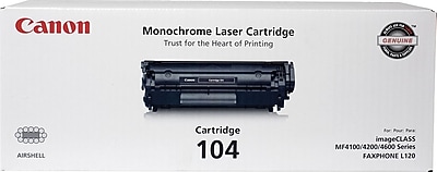 Canon 104 Black Standard Yield Toner Cartridge (0263B001) Sansujyuku sansujyuku.com