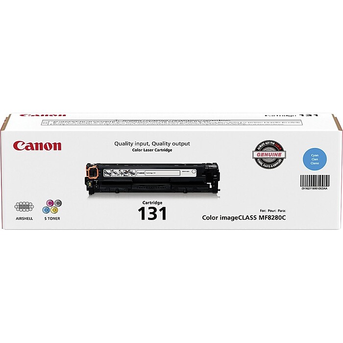 Canon 131 Cyan Standard Yield Toner Cartridge (6271B001AA) | Staples