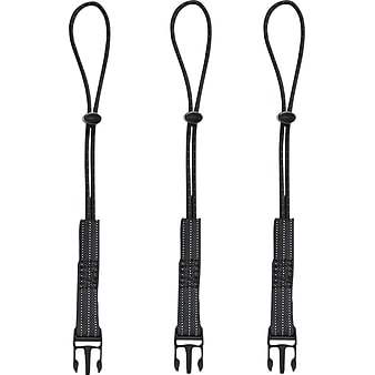 Ergodyne® Squids® Accessory Kit For Detachable Tool Lanyard, Black, 6/Pack