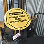 Accuform 20" Vinyl OSHA Steering Wheel Cover "DANGER DO NOT START..", Black/Red On White (KDD822)~#|#~s0810218_sc7