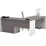 Bestar Connexion Collection 71"W L-Shaped Desk with Oversize Pedestal, Sandstone and Slate (93862-59)~#|#~s0810466_sc7