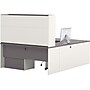 Bestar Connexion Collection 71" U-Shaped Desk with Oversize Pedestal and Hutch, Sandstone/Slate (93863-59)~#|#~s0810482_sc7