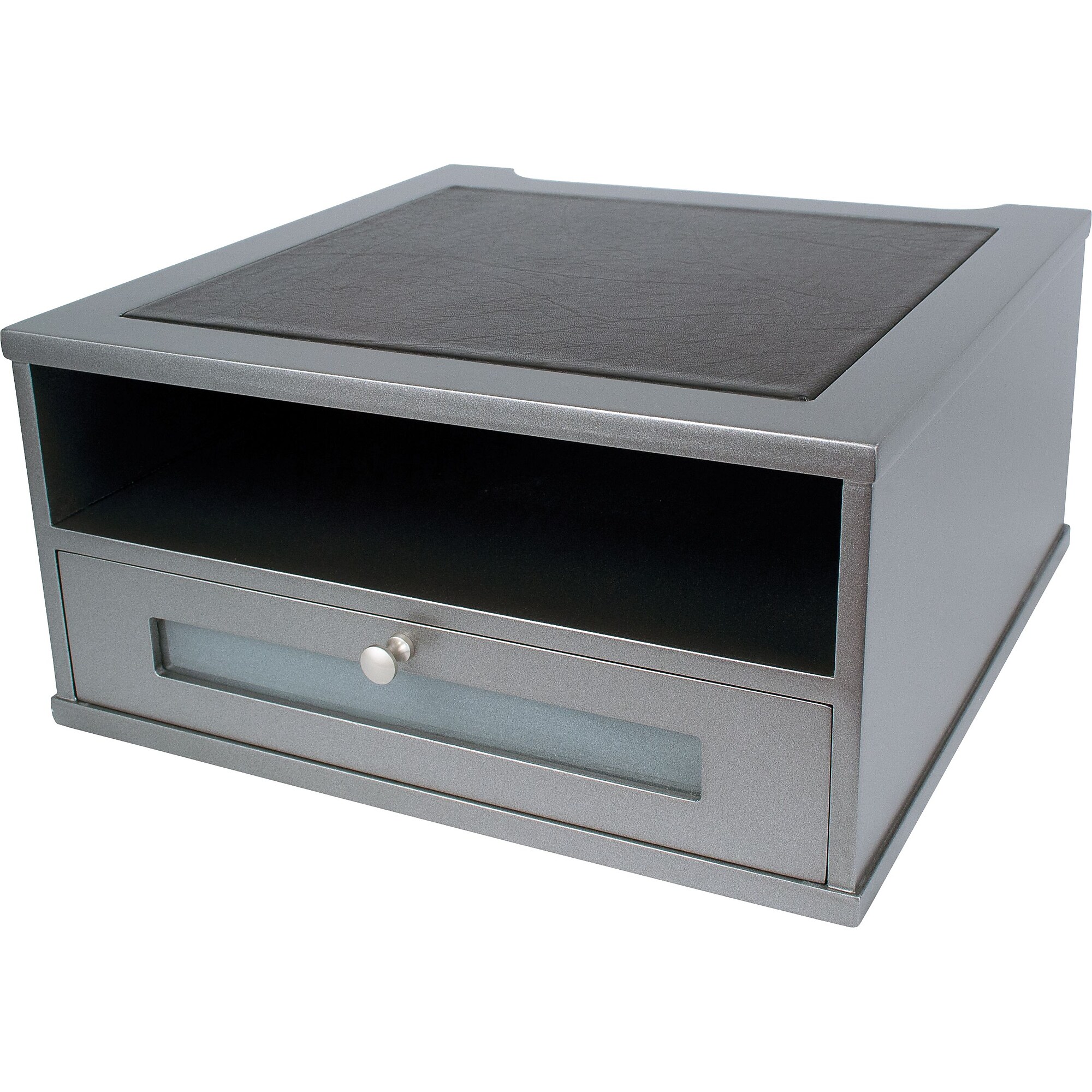 Victor Technology Wood Monitor Riser, Classic Silver (S1175) Sansujyuku sansujyuku.com
