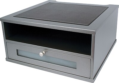 Victor Technology Wood Monitor Riser, Classic Silver (S1175) Sansujyuku sansujyuku.com
