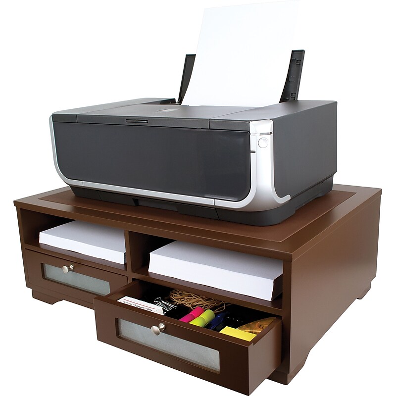 Victor Technology Wood Printer Stand, Mocha Brown (B1130) image 1