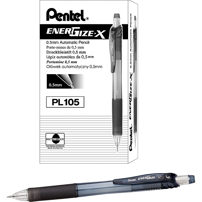 Pentel EnerGize-X Mechanical Pencil, 0.5mm, #2 Medium Lead, Dozen