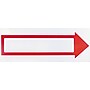 Cosco Stake Sign, 6" x 17", Blank White with Printed Red Arrow (098056)~#|#~s0815200_sc7