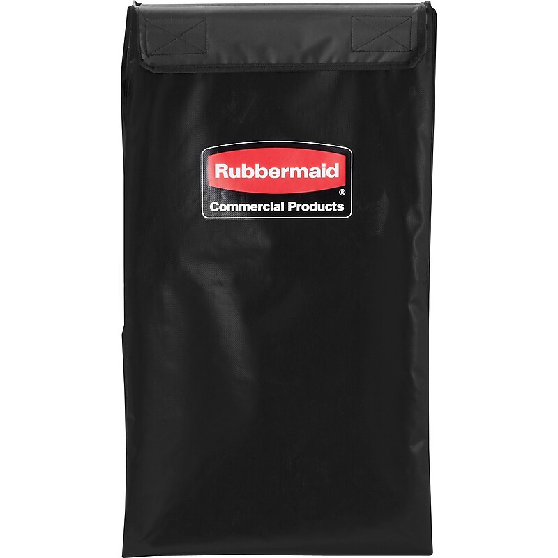 Rubbermaid Cleaning Cart Replacement Bag, Black Vinyl (RCP1881782) image 1