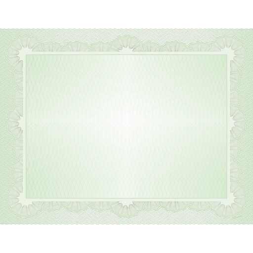 Great Papers Certificates, 8.5" x 11", Green, 50/Pack (2014026) Staples