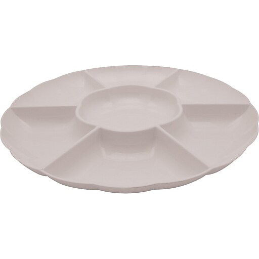 Creative Converting Round White Plastic Tray Staples
