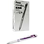 Pentel EnerGel Pearl Deluxe RTX Retractable Liquid Gel Pen, Medium Point, Purple Ink, Dozen (BL77PW-V)~#|#~s0817235_sc7