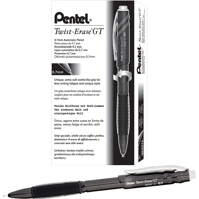 Pentel Twist Erase GT Mechanical Pencil, #2 Medium Lead