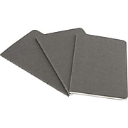 Moleskine Cahier Journal, Set of 3, Pocket, Ruled, Pebble Grey, Soft Cover, 3-1/2" x 5-1/2"