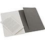 Moleskine Cahier Journal, Set of 3, Pocket, Ruled, Pebble Grey, Soft Cover, 3-1/2" x 5-1/2"~#|#~s0817425_sc7