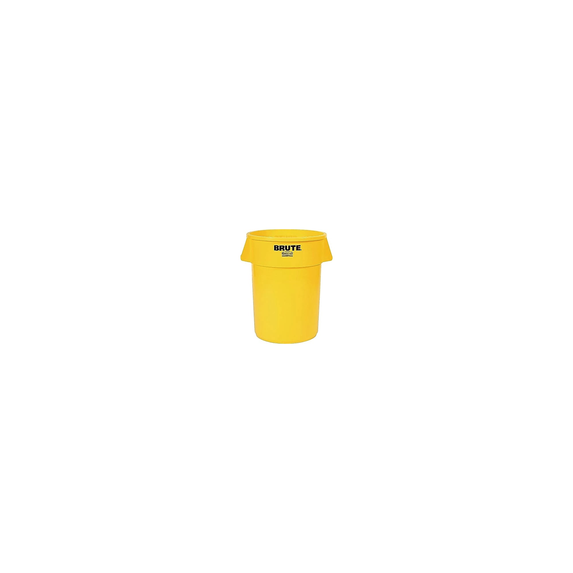 Rubbermaid Brute Plastic Trash Can without Lid, 20 Gallons, Yellow (FG262000YEL) Sansujyuku sansujyuku.com