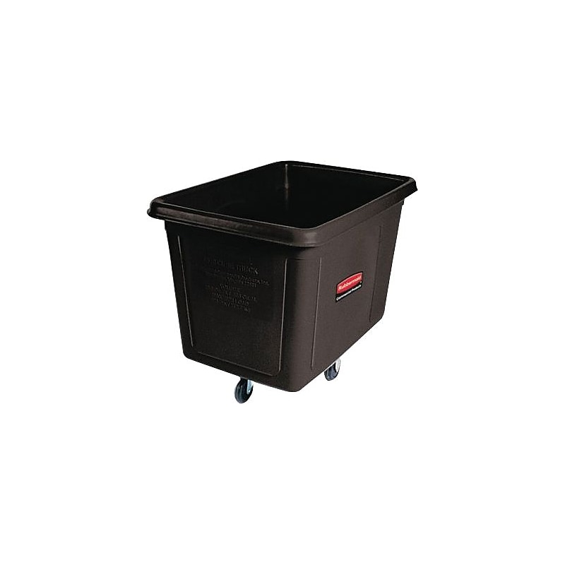 Rubbermaid® Cube Truck, 500 lbs. Capacity, Black, 37"H x 31"W x 43.75"L image 1