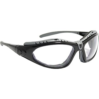 Bouton® Optical Safety Goggles, Fuselage, Black Frame, Clear Lens With Antifog & Anti-scratch Coating