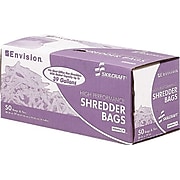 Envision Heavy-Duty Shredder Bags, 39 Gallon, Clear, 36" x 39", 50/Bx