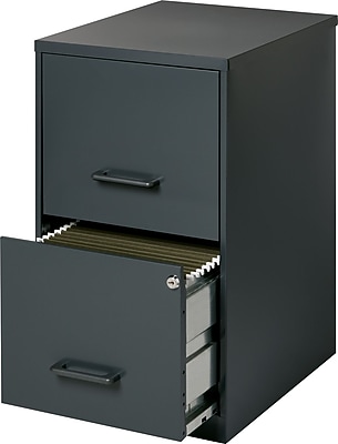 Office Designs 2 Drawer Vertical File Charcoal Letter 14 25 W 14443 17783 At Staples