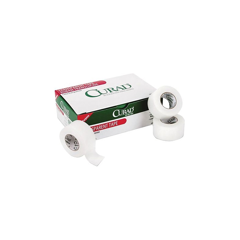 Curad Plastic Matte Adhesive Tape, 1" x 10 yds., 12/Box (NON270201) image 1