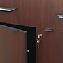 Safco® Hospitality Service Cart, Mahogany, 38 3/4"H x 32 1/2" - 56 1/4"W x 20 1/2"~#|#~s0821525_sc7