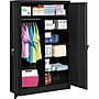 Tennsco Jumbo 78" Steel Combination Cabinet with Five Shelves, Black (J2478SUC-BK)~#|#~s0822083_sc7