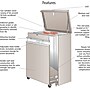 Safco 2-Drawer Mobile File Cabinet, Specialty Size, Lockable, 45"H x 32"W x 21.5"D, Beige (5023AH)~#|#~s0822372_sc7