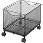 Safco Onyx Metal Mobile File Cart with Swivel Wheels, Black (5211BL)~#|#~s0822375_sc7